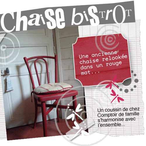 Une chaise bistrot relookée