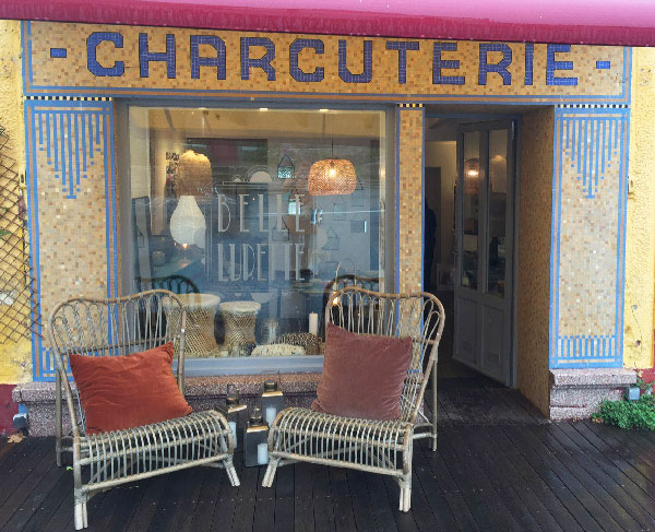 Boutique de décoration "Belle Lurette" sur l'île de Groix