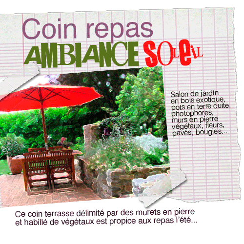 Un coin repas ambiance sud